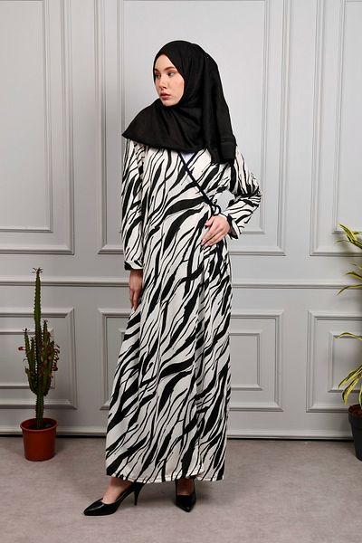Kutay Collection Γυναικείο φόρεμα προσευχής με διπλό στήθος