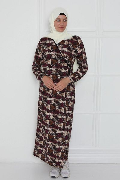 Kutay Collection Rochie de rugăciune pentru femei cu cravată laterală