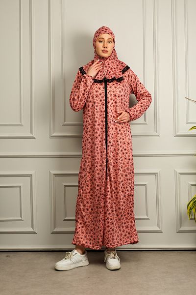 Kutay Collection Γυναικείο φόρεμα προσευχής με μοτίβο τουρμπάνι