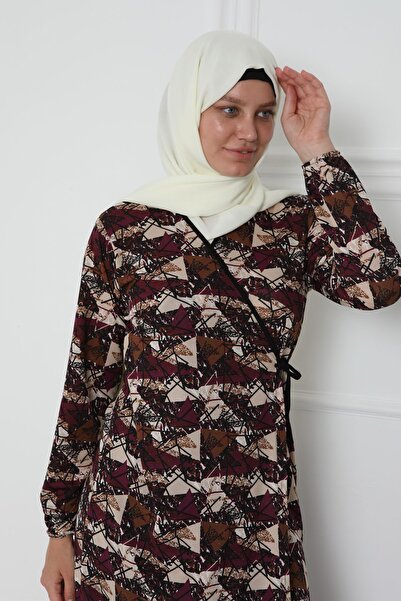 Kutay Collection Πλαϊνό δεμένο γυναικείο φόρεμα προσευχής