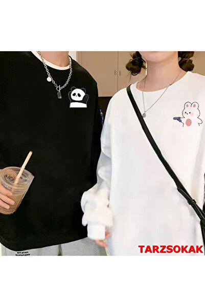Tarzsokak 2 Li Harajuku Style Çift Sevgili Kombinleri Couple Clothing Yeni Se...