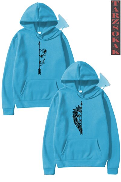 Tarzsokak Femeie și Masculin Leu Cuplu Iubitor Cuplu Combinație Design