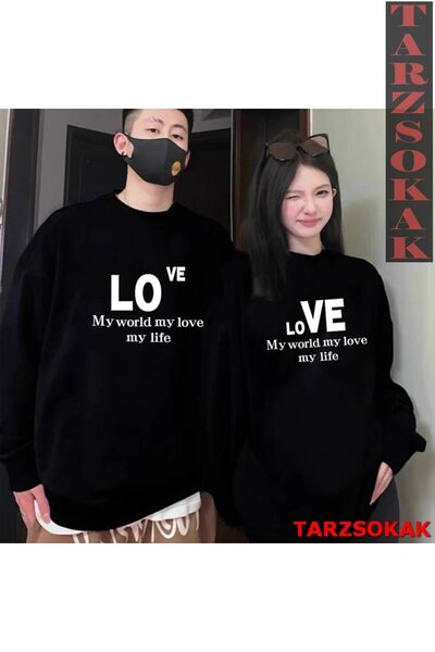 Tarzsokak Harajuku Style Çift Sevgili Kombinleri Couple Clothing Yeni Sezon KOD:33