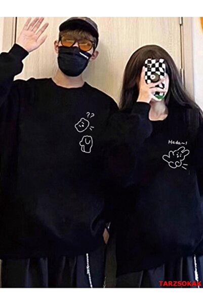 Tarzsokak 2 Li Harajuku Style Çift Sevgili Kombinleri Couple Clothing Yeni Se...
