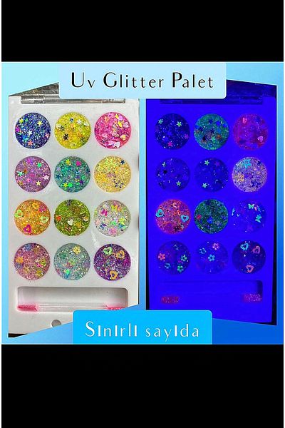 hbtasarim Uv Eyeshadow - Glow in the Dark