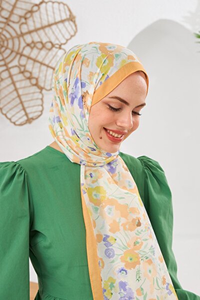 İpekhan Nature Pinkly Soft Shawl Saffron Orange 3031-10