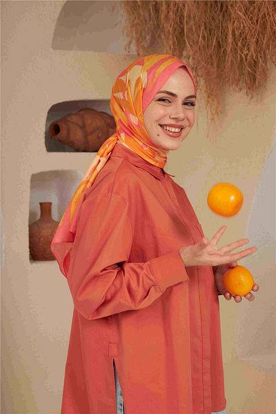 İpekhan Comfort Arya Shawl Coral 3028-14