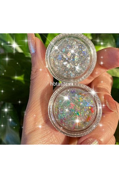 hbtasarim Glitter Textured Eye Shadow, Face Hair and Body Glitter