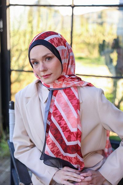 İpekhan Boheme Collection Soft Shawl Red 3043-06