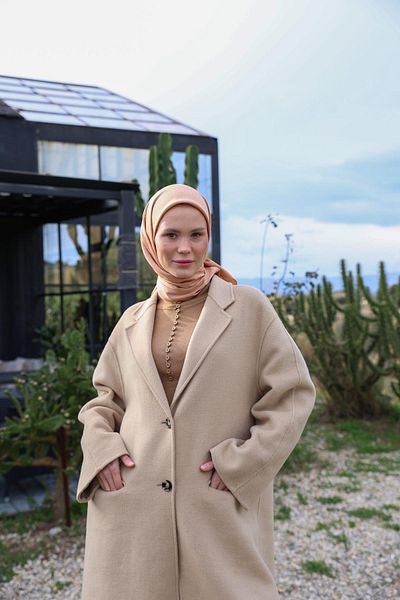 İpekhan Κασκόλ Celina Jacquard Peach 9902-12