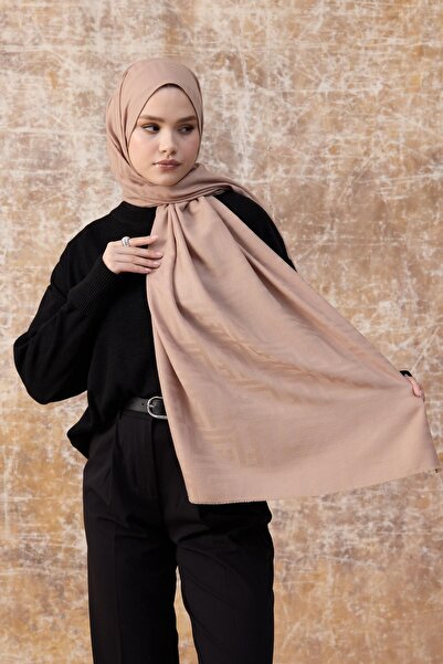 İpekhan Σάλι Fendi Pattern Cotton Jacquard Sweet Mink 8009-23