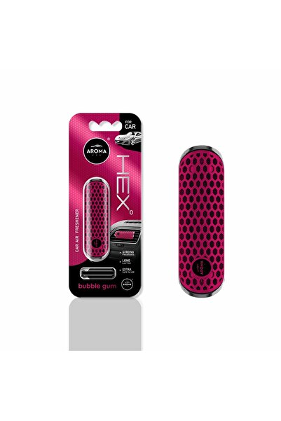 Aromacar مشبك سداسي لفتحة التهوية من أروما - علكة فقاعية - علبة عرض مكونة من ...