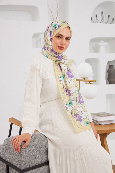İpekhan Nature Gardenia Μαλακό Σάλι Λινό Κίτρινο 3034-02