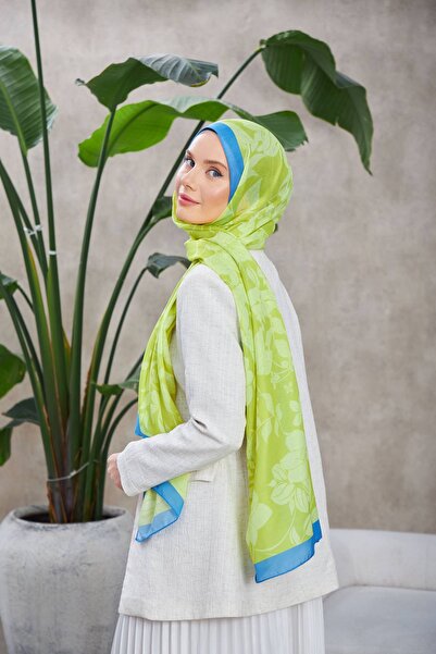 İpekhan Nature Fulya Μαλακό Σάλι Πράσινο Φιστίκι 3041-10