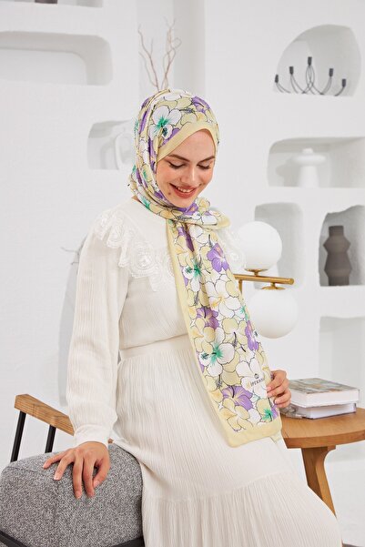 İpekhan Nature Gardenia Μαλακό Σάλι Λινό Κίτρινο 3034-02