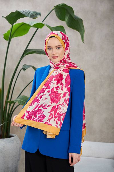 İpekhan Nature Fulya Soft Shawl Red Violet 3041-14