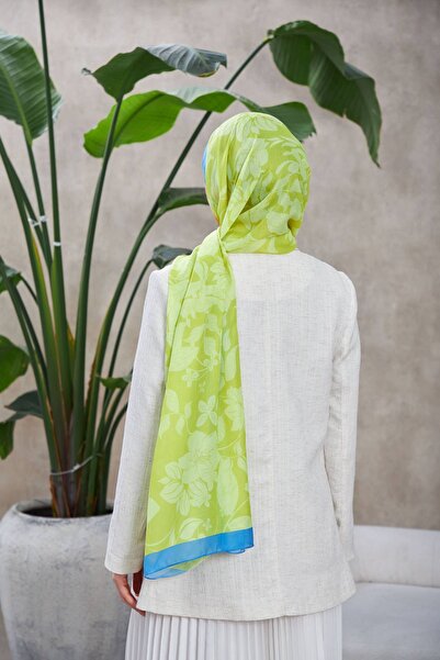 İpekhan Nature Fulya Μαλακό Σάλι Πράσινο Φιστίκι 3041-10