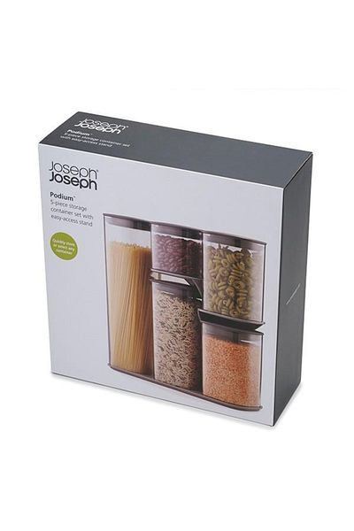 Joseph Joseph Podium Storage Jar Set 5-piece with Stand