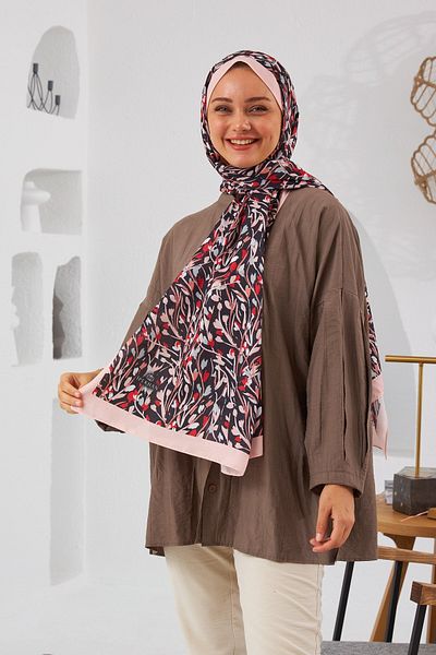İpekhan Nature Cozy Line Soft Shawl Powder Pink 3035-17