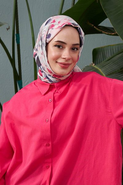 İpekhan Botanik Series Anthracite Viscose Shawl - İpekhan 3023-01