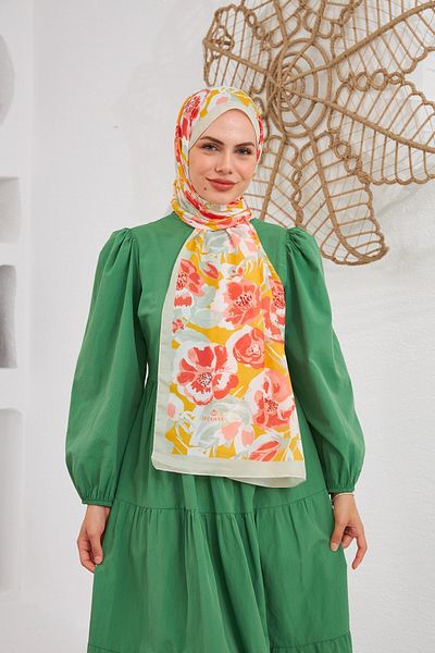 İpekhan Nature Easy Tullipa Soft Shawl Apricot Yellow 3033-11