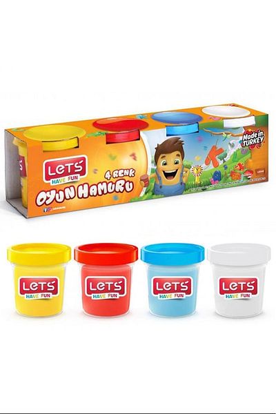 Lets 4 Color Play Dough 460 Gr