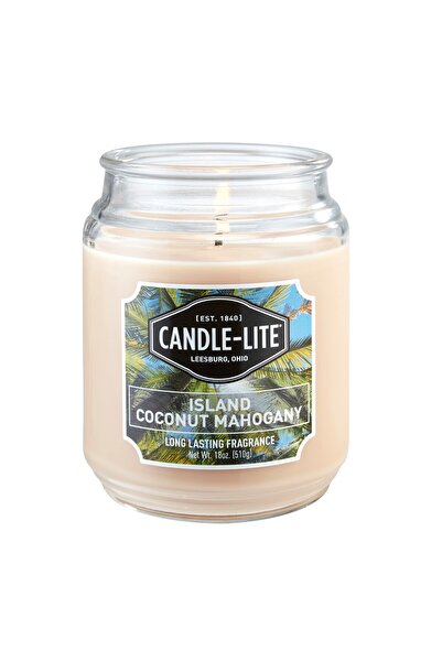 Candle-Lite برطمان جوز الهند والماهوجني من إيفري داي سعة 18 أونصة