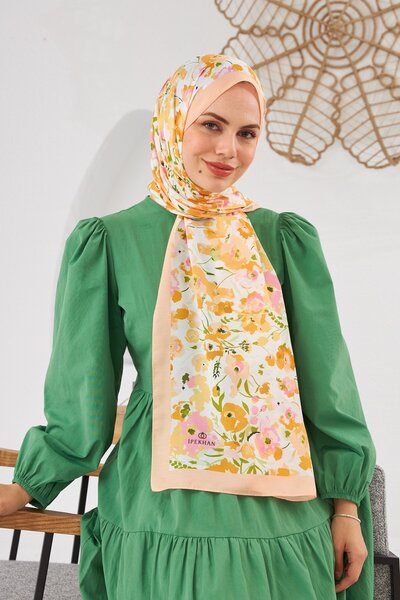 İpekhan Nature Pinkly Soft Shawl Pale Yellow 3031-07