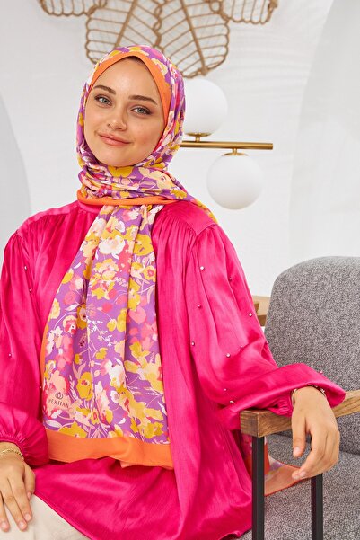 İpekhan Nature Pinkly Soft Shawl Orange 3031-03