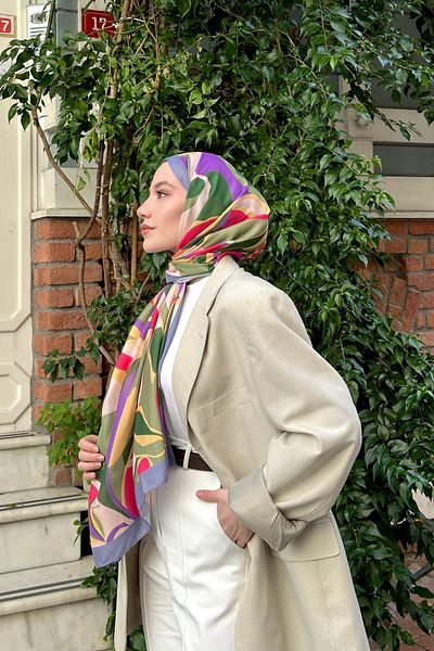 İpekhan Nature Lilyum Soft Shawl Benetton Green 3036-18