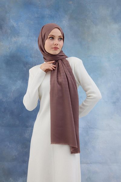 İpekhan Σάλι με βαμβακερό ζακάρ σχέδιο Houndstooth - Dusty Rose, Μοντέλο 8011-01