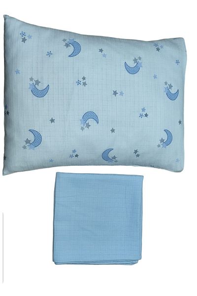 Alpıno Newborn Muslin Cover and Blanket Set - 100cm X 120cm + 35cm X 45cm Pillowcases