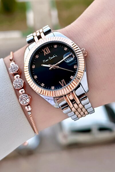 Pierre Cardin Kadranı Siyah Rose Gümüş Renk 34 mm Kadın Kol Saati