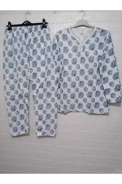 anne moda ankara Set de pijamale de iarnă, 100% bumbac, înălțat în interior