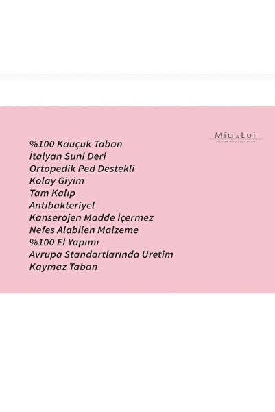 Mia Lui TABA TEDDY BABET KIŞLIK- DOKULU 31-32-33-34-35 NUMARA