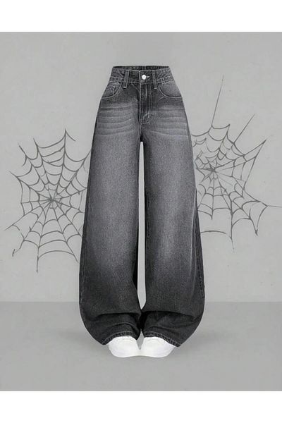 eyonnwear Y2K RECYCLED BAGGY POCKET STAR JEAN PANTS