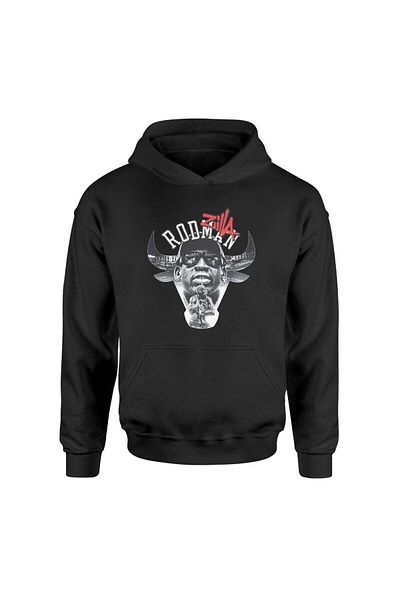 Pisa Art Zilla Rodman Retro Black Hoodie