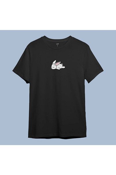Pisa Art - Μπλουζάκι Unisex Oversize με στάμπα Lazy Rabbit New Season