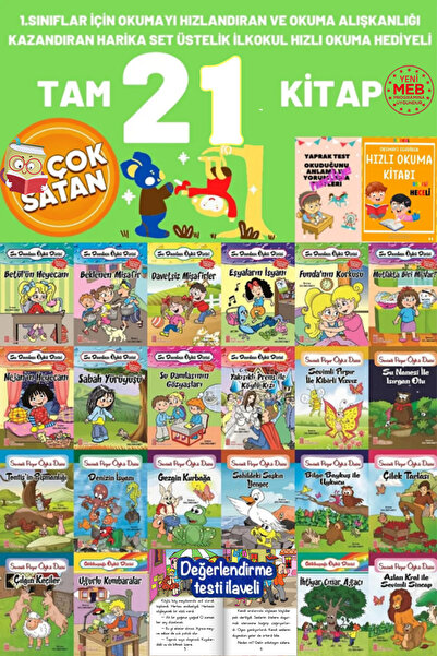 Ata Yayıncılık 1.sınıflar Için 21'li Hızlı Okuma Hediyeli Süper Set Evony Tong