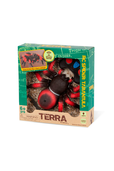 Terra By Battat تيرا ترانتولا يتم التحكم فيها عن بعد - أحمر