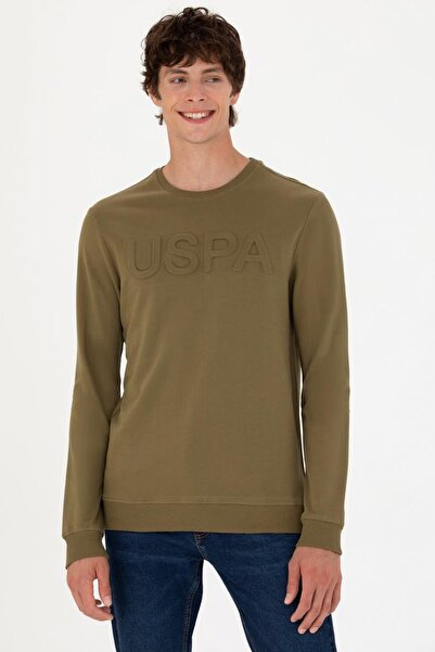 U.S. Polo Assn. Erkek Bisklet  Yaka Basıc Sweatshirt