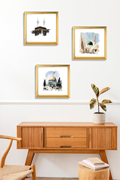 GUPSE Kabe Medine Kudüs Yapışkanlı Fotoğraf Çerçeve