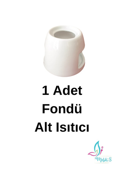 melik's Dekorsuz Porselen Fondü Alt Isıtıcı Yedek