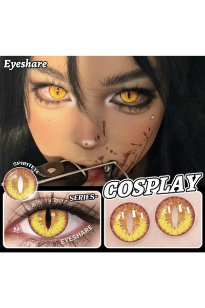 Eyeshop COSPLAY LENS HD26RED ORANGE KULANIM SURESİ 12 AY