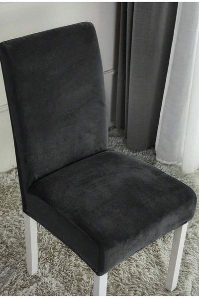 intil Κάλυμμα καρέκλας Velvet Fabric - One Piece Chair Cover