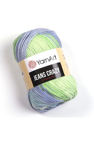 Yarnart Jeans Crazy - Μαρμάρινο Χειροποίητο Πλεκτό Νήμα Ebruli-8208