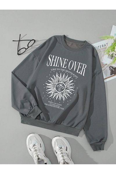 Vordevia Суитшърт със специален дизайн и щампа Shine Over