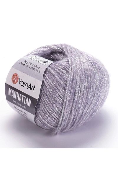 Yarnart Manhattan - Glittery Hand Knitting νήμα ανοιχτό λιλά-910