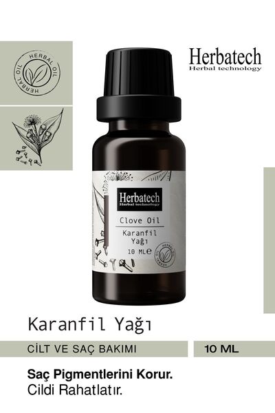 Herbatech Doğal Karanfil Yağı - Saç Kökü Uyarıcı Ve Ağız Bakımı Destekleyici ...