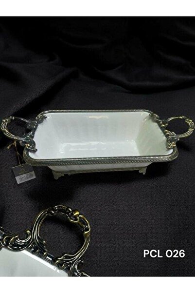 ROY KING Elegance Ορθογώνιο Βαθύ Πιάτο Παρουσίασης Αντικέ 41 εκ. Pcl 026